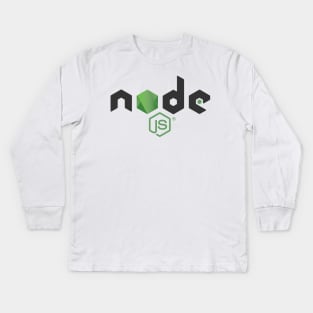 Node JS Logo Kids Long Sleeve T-Shirt